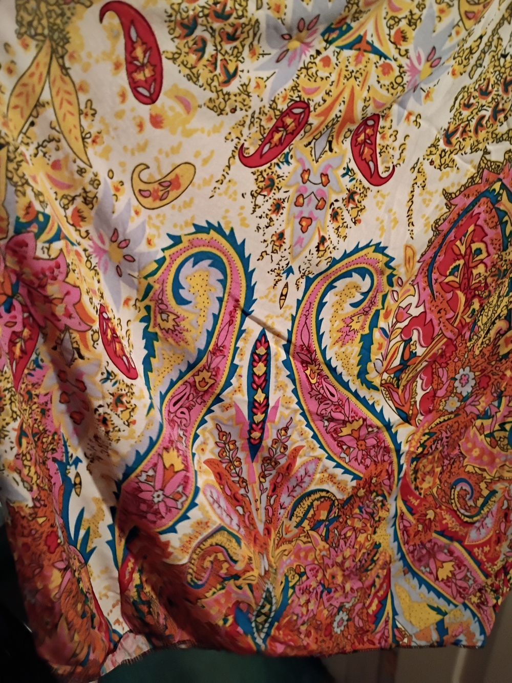 NWT Colorful Sleeveless Paisley Smocked Midi Dress - Picture 5 of 6